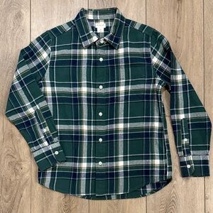 Crewcuts Boys Lightweight Flannel Plaid Button Down Shirt - 8 NWOT
